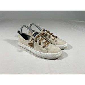 Sperry Women's Sneakers Size 8 M Top Sided Light Brown Sneakers Fabric STS98644